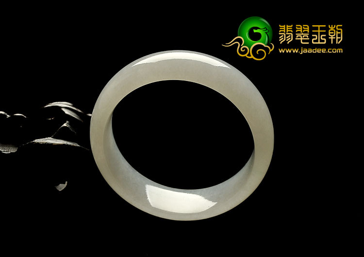冰种白色缅甸翡翠A货手镯（52.7mm）