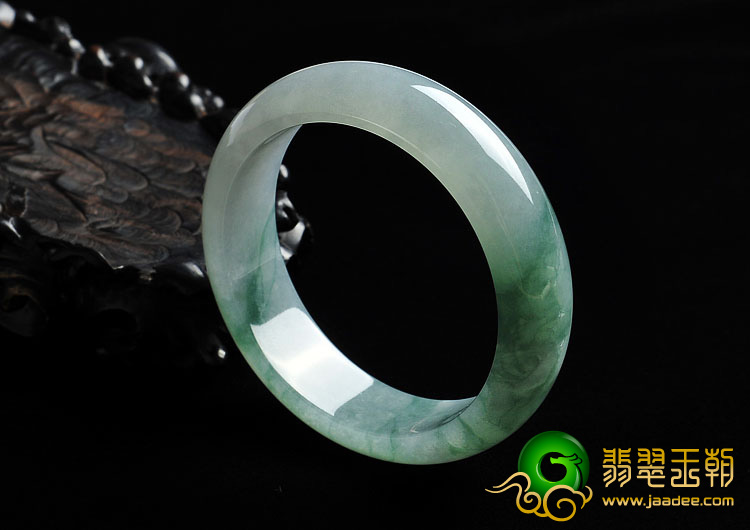 冰种飘花缅甸翡翠A货手镯（56.6mm）