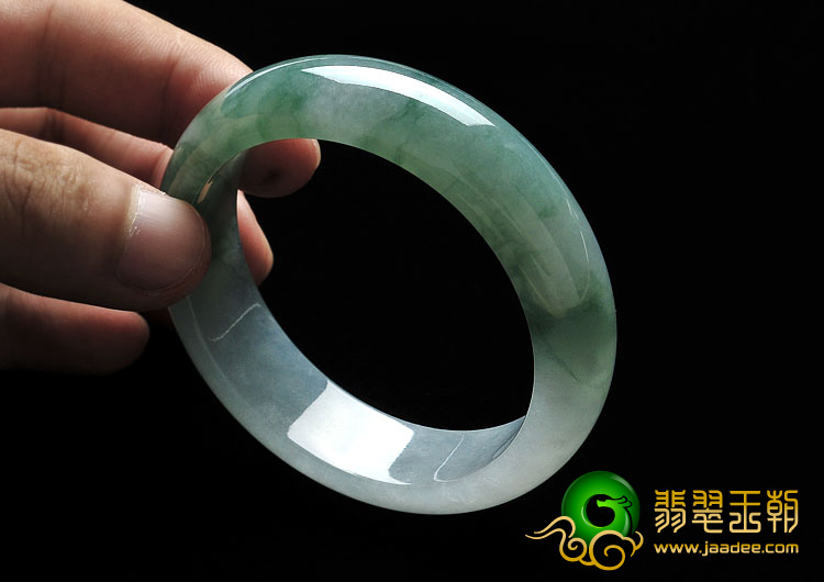 冰种飘花缅甸翡翠A货手镯（56.6mm）