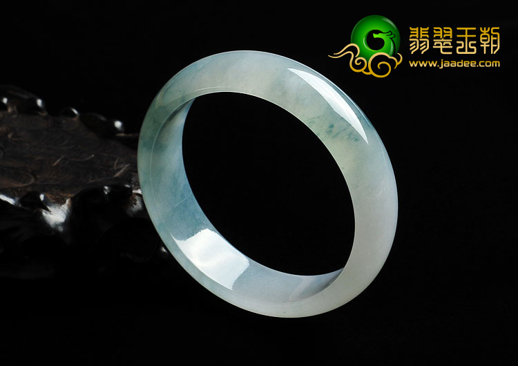 冰种飘花缅甸翡翠A货手镯（55.7mm）