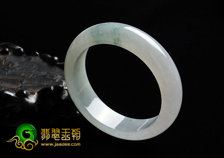 冰种飘花缅甸翡翠A货手镯（56.4mm）