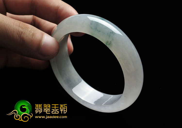 冰种飘花缅甸翡翠A货手镯（56.4mm）
