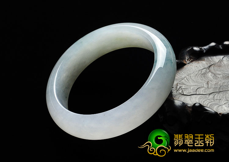 冰种飘花缅甸翡翠A货手镯（56.4mm）