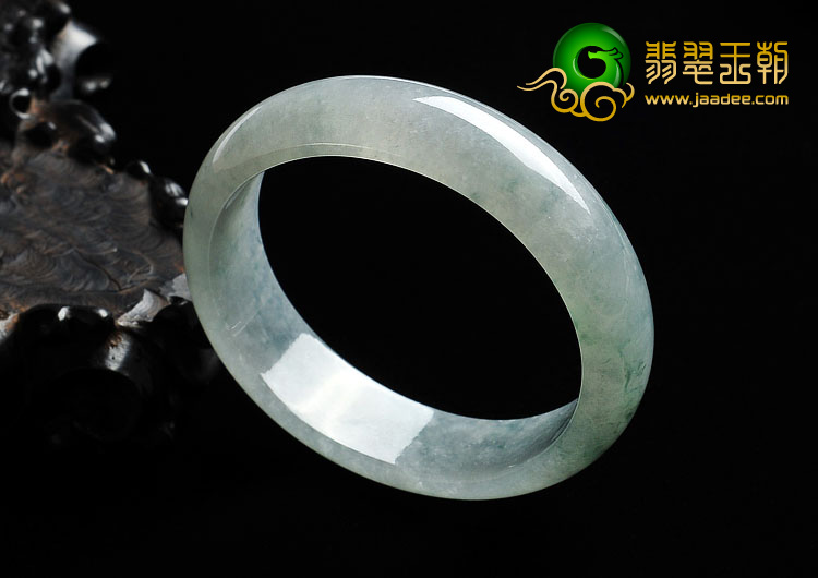 冰种飘花缅甸翡翠A货贵妃镯（60.7mm-55mm）