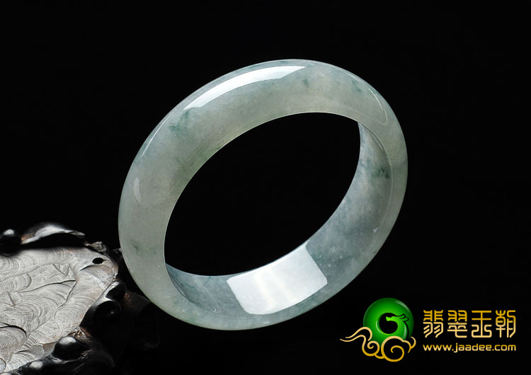 冰种飘花缅甸翡翠A货手镯（58mm）