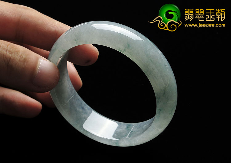 冰种飘花缅甸翡翠A货手镯（58mm）