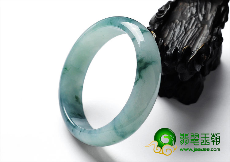 冰种飘花缅甸翡翠A货手镯（58.3mm）
