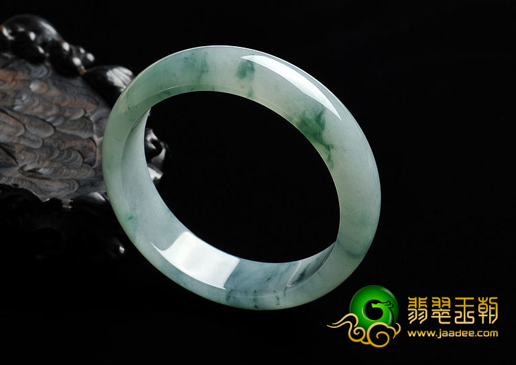 冰种飘花缅甸翡翠A货手镯（58.3mm）