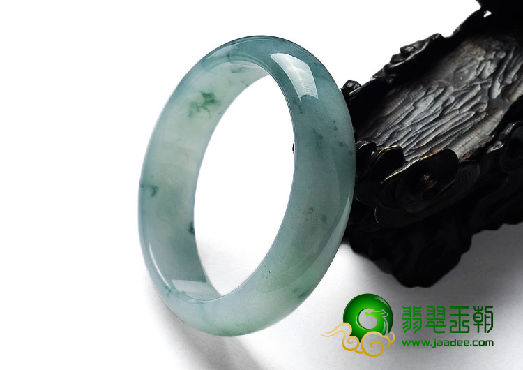 冰种飘花缅甸翡翠A货手镯（56mm）