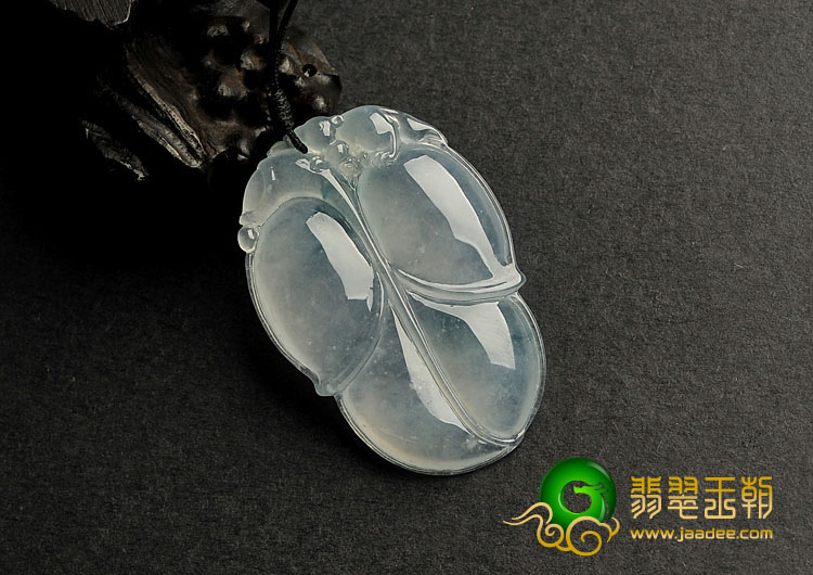 冰种晴水飘花缅甸翡翠A货叶子挂件