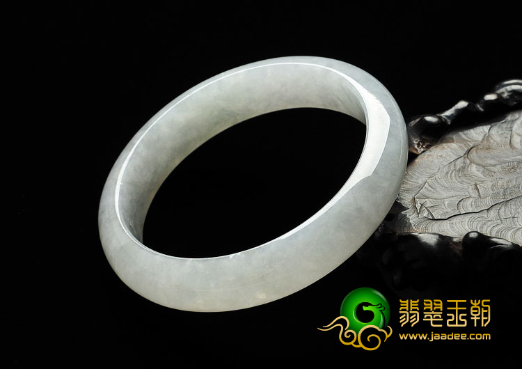 冰种淡晴水缅甸翡翠A货手镯（63.6mm）