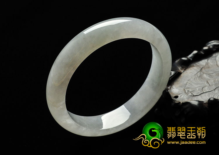 冰种淡晴水缅甸翡翠A货手镯（63.6mm）