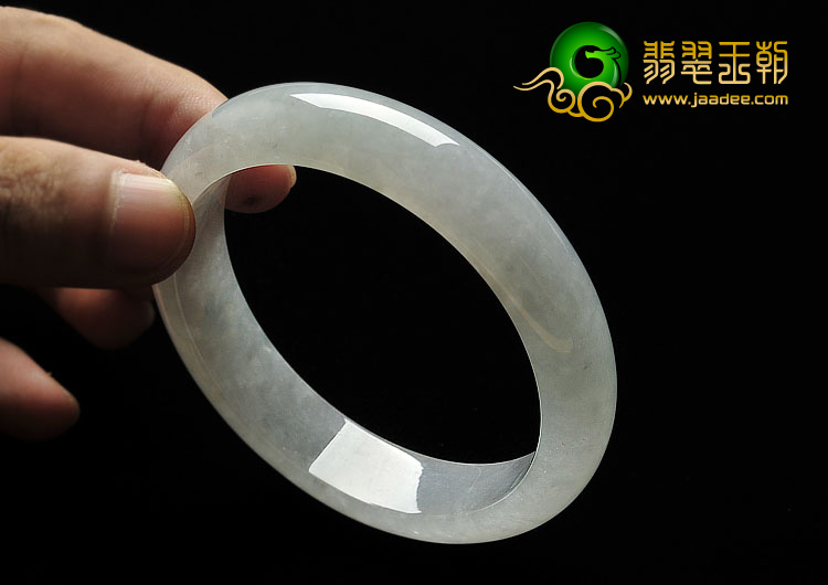 冰种淡晴水缅甸翡翠A货手镯（63.6mm）