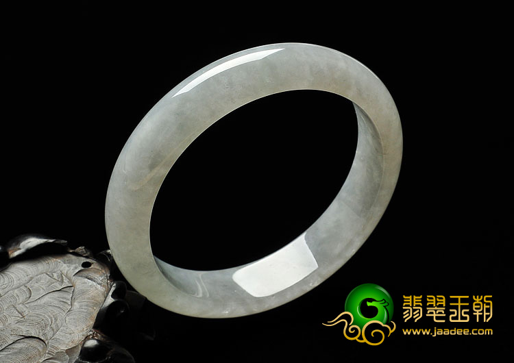 冰种淡晴水缅甸翡翠A货手镯（63.6mm）