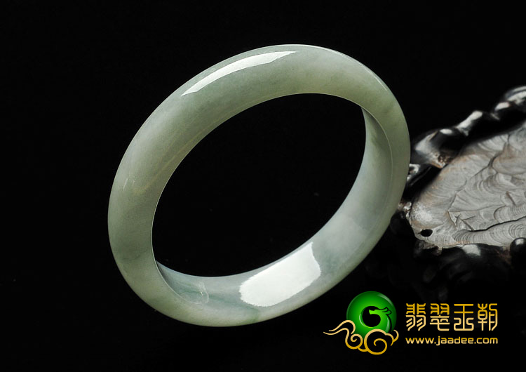 糯冰种晴水缅甸翡翠A货手镯（57.6mm）