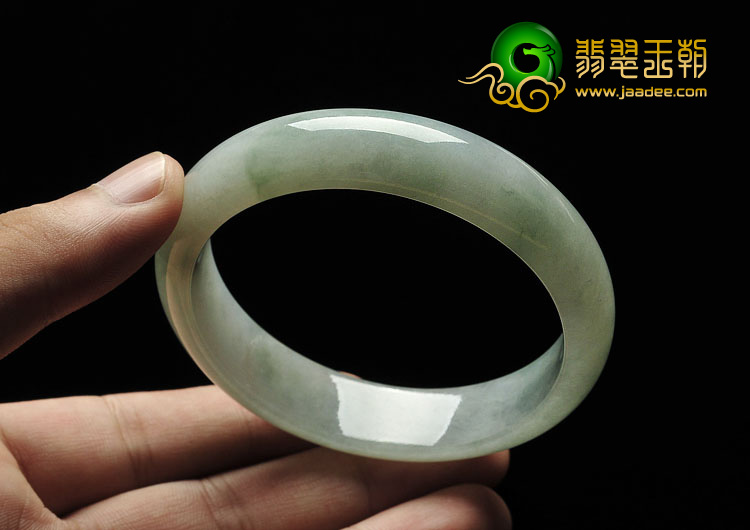 糯冰种晴水缅甸翡翠A货手镯（57.6mm）
