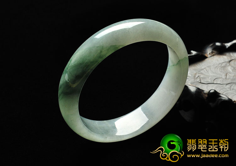 糯冰种飘花缅甸翡翠A货手镯（58.2mm）