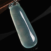 冰种飘花缅甸翡翠A货福瓜挂件