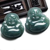 糯冰种晴水缅甸翡翠A货玉佛挂件（一批走）