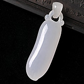 糯冰种淡紫罗兰缅甸翡翠A货福瓜