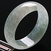 冰种晴水缅甸翡翠A货手镯（57.9mm）
