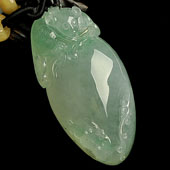 冰种晴水缅甸翡翠A货福瓜挂件