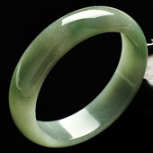 糯冰种晴水缅甸翡翠A货手镯（59.3mm）