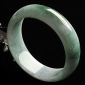 细糯种晴水缅甸翡翠A货手镯（57.2mm）