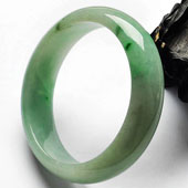 糯冰种晴水缅甸翡翠A货手镯（56.6mm）