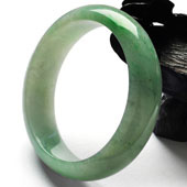 糯冰种晴水缅甸翡翠A货手镯（57mm）