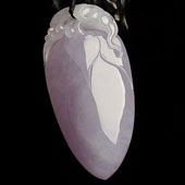 冰种紫罗兰缅甸翡翠A货福瓜挂件