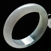冰种飘花缅甸翡翠A货手镯（56.4mm）