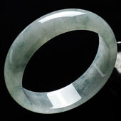 冰种飘花缅甸翡翠A货手镯（58mm）