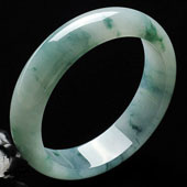 冰种飘花缅甸翡翠A货手镯（58.3mm）