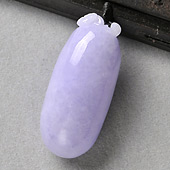 糯冰种紫罗兰缅甸翡翠A货福瓜挂件