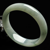 糯冰种晴水缅甸翡翠A货手镯（57.6mm）