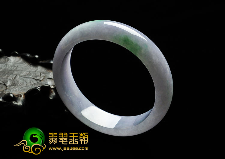 糯冰种春带彩缅甸翡翠A货手镯（56.7mm）