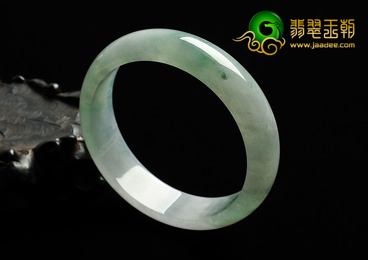 冰种晴水飘花缅甸翡翠A货手镯（58.7mm）