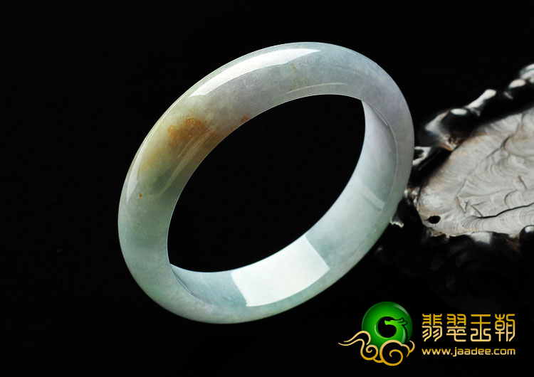 糯冰种淡春缅甸翡翠A货手镯（56.2mm）