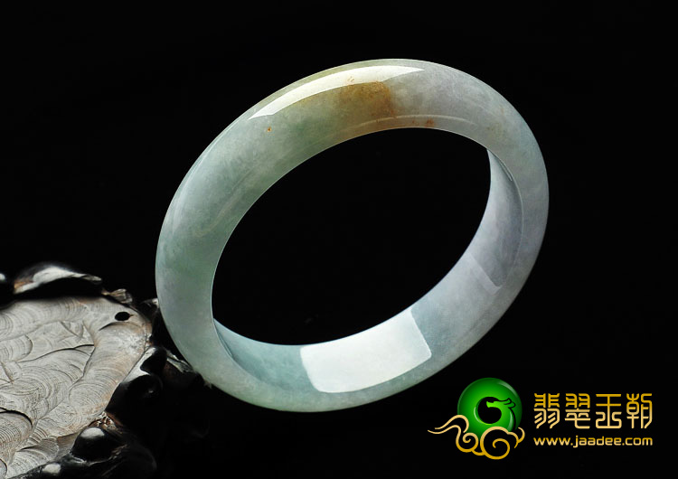 糯冰种淡春缅甸翡翠A货手镯（56.2mm）