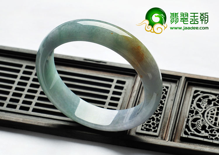 糯冰种淡春缅甸翡翠A货手镯（56.2mm）