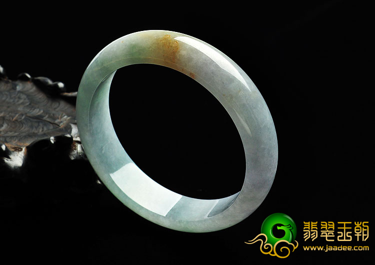 糯冰种淡春缅甸翡翠A货手镯（56.2mm）