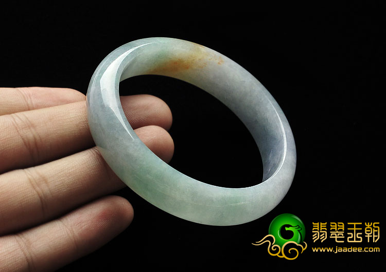 糯冰种淡春缅甸翡翠A货手镯（56.2mm）