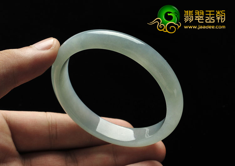 糯冰种晴水缅甸翡翠A货手镯（54.8mm）