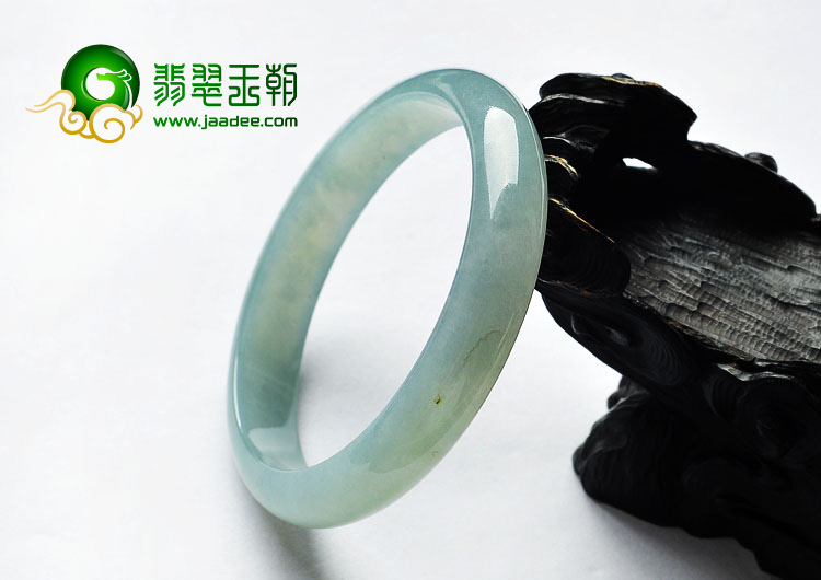 糯冰种晴水缅甸翡翠A货手镯（54.8mm）