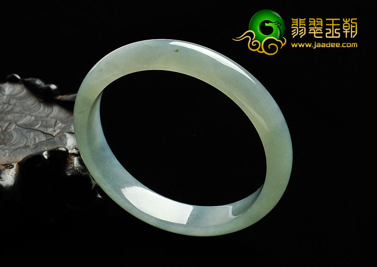 糯冰种晴水缅甸翡翠A货手镯（54.8mm）