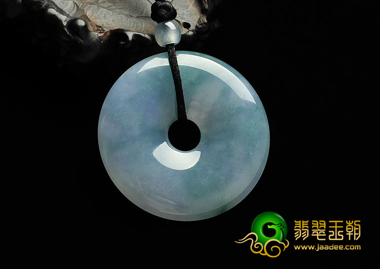 糯冰种紫罗兰缅甸翡翠A货平安扣挂件