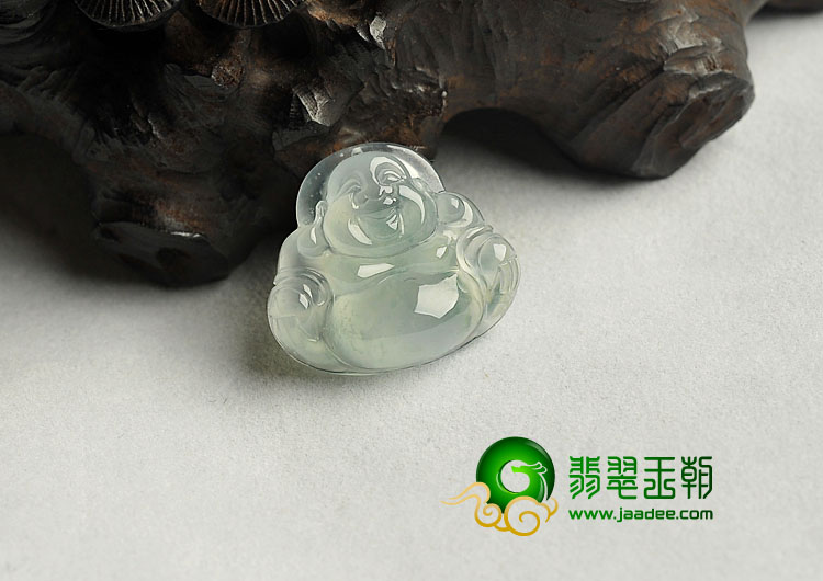 冰玻种缅甸翡翠A货玉佛挂件