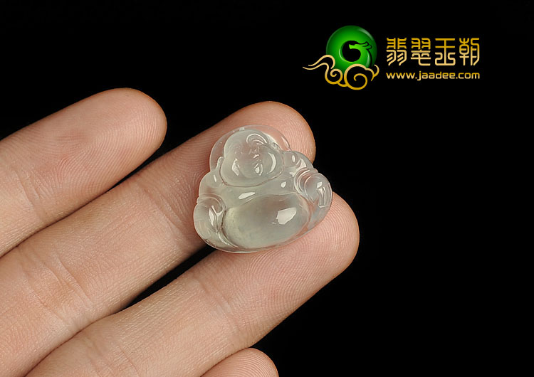 冰玻种缅甸翡翠A货玉佛挂件