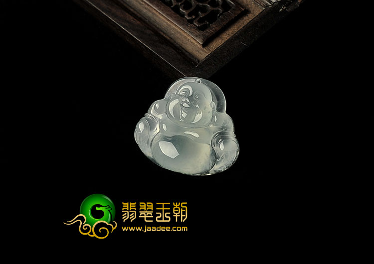 冰玻种缅甸翡翠A货玉佛挂件